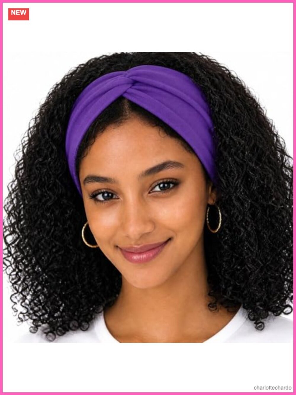 Wide Cotton Twist Headband Soft Stretch Non Slip Yoga Workout Hair Band